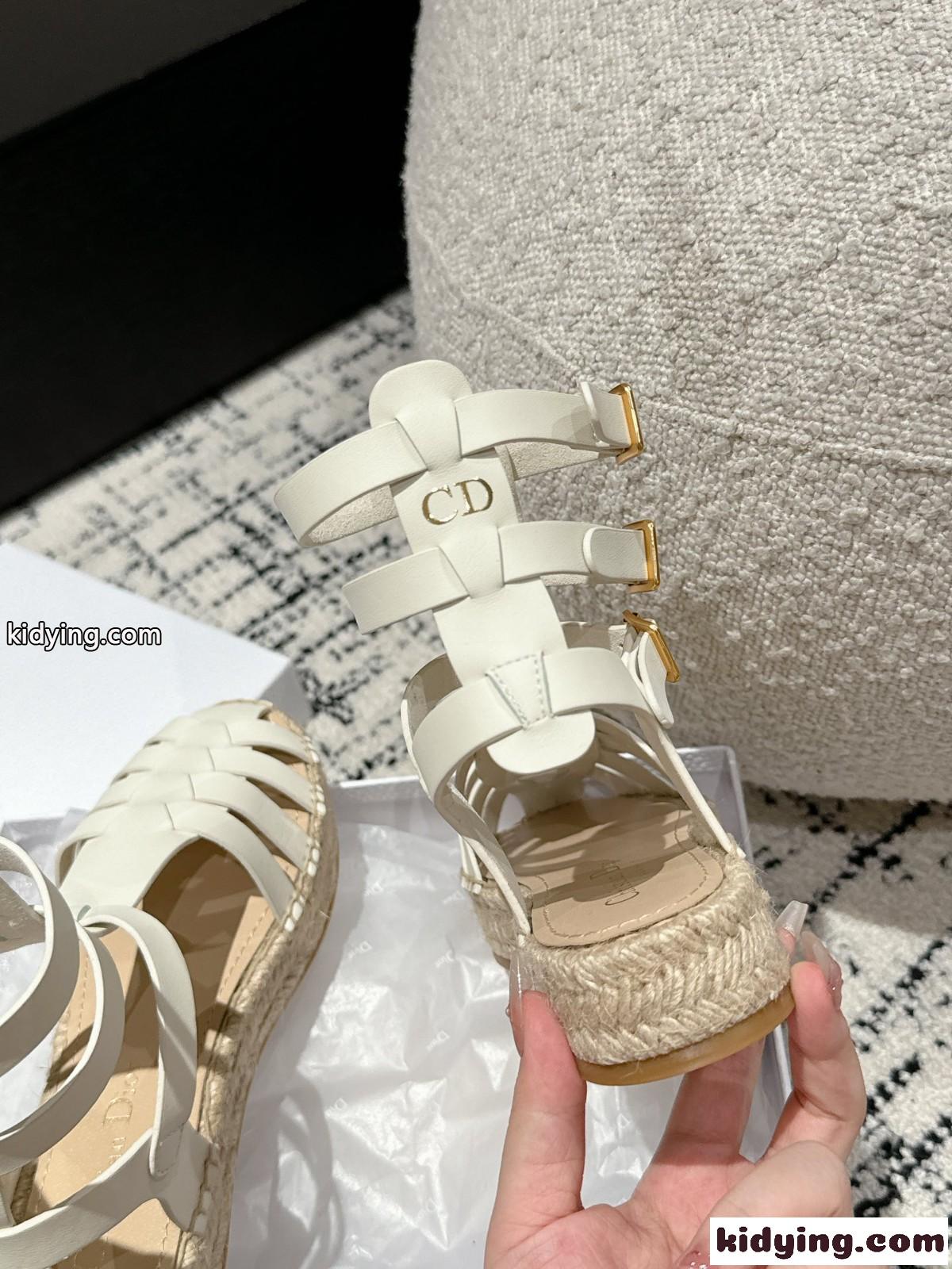 Dioriviera Dior Marine サンダル クリスチャン・ディオール サンダル コピー ホワイト-2