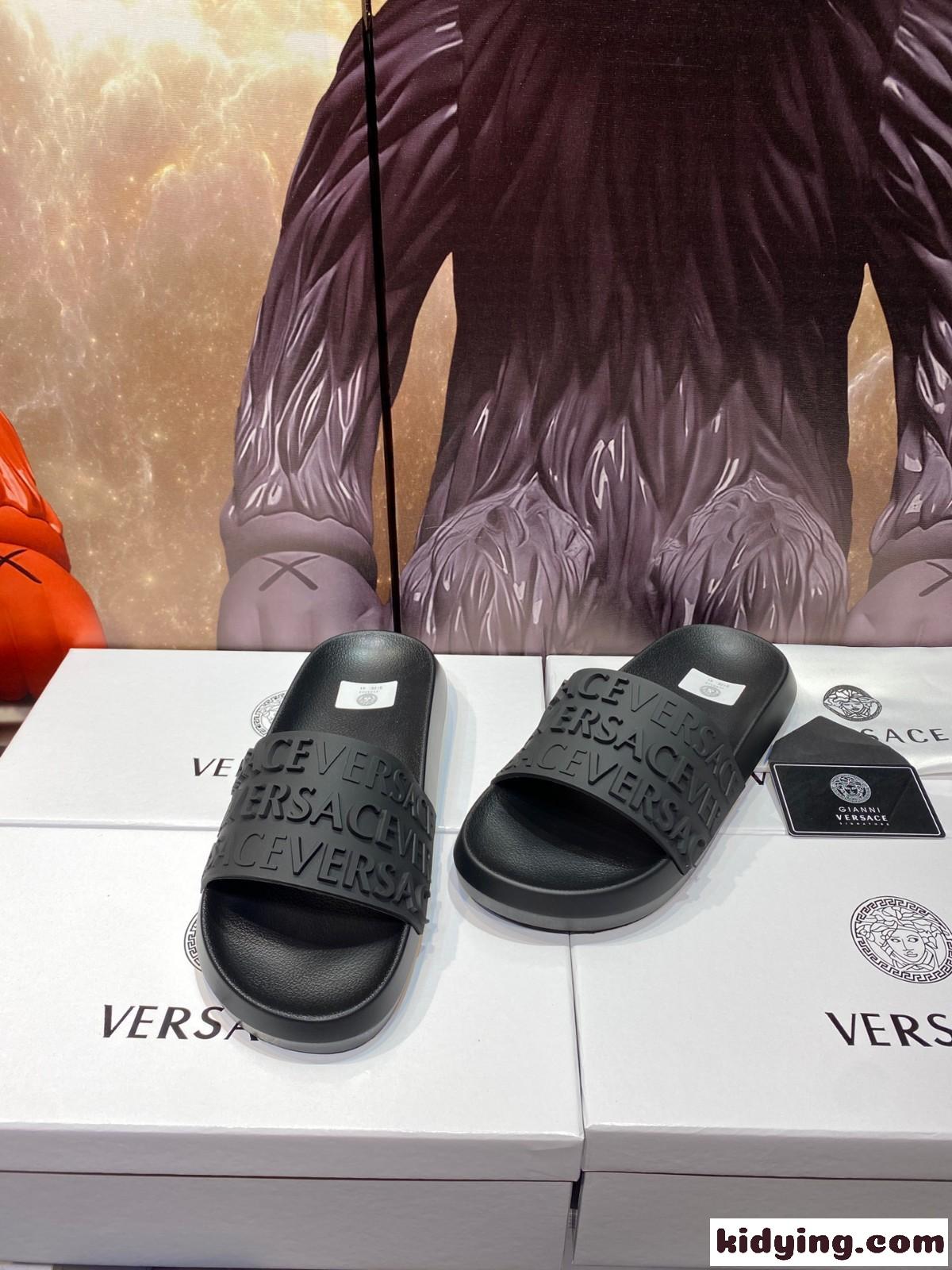 VERSACE ロゴ スライダーサンダル ヴェルサーチェ サンダル コピー メンズ-2