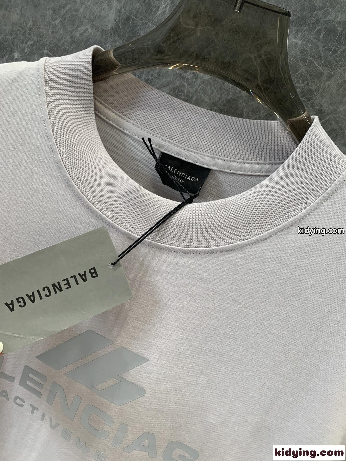 バレンシアガ 半袖Tシャツ コピー カジュアル 人気 ロゴ コットン Tシャツ ユニセックス-2