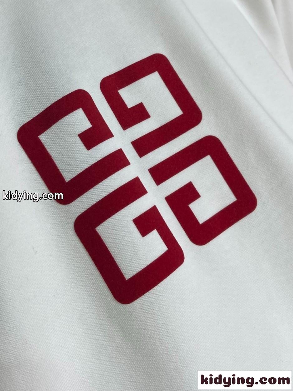 GIVENCHY 4Gロゴ コットン スウェットシャツ ジバンシィ Tシャツ 偽物 ホワイト-2