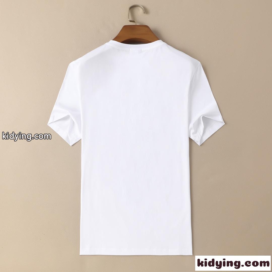 大きいサイズ ロゴプリント 快適 Tシャツ バーバリー 半袖Tシャツ コピー ベーシック クルーネック-3