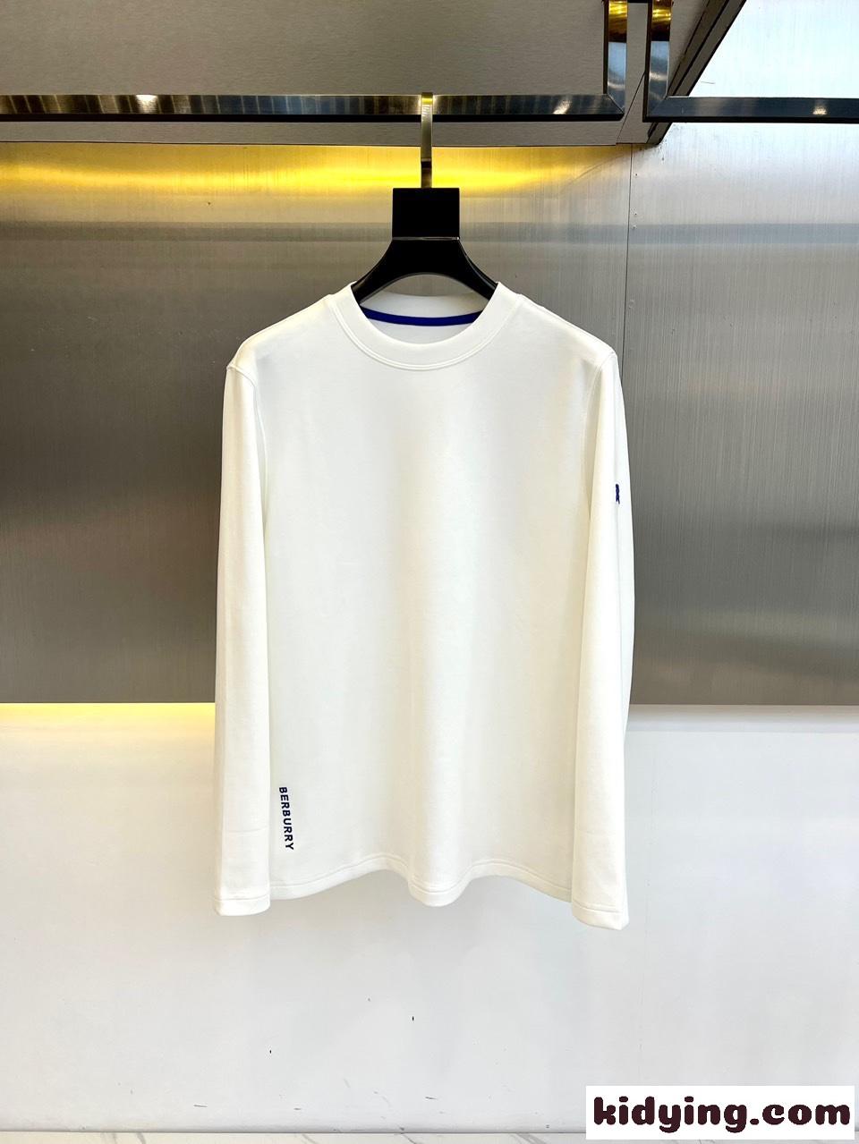 ベーシック 合わせやすい バーバリー Tシャツ コピー 長袖Tシャツ ホワイト-0