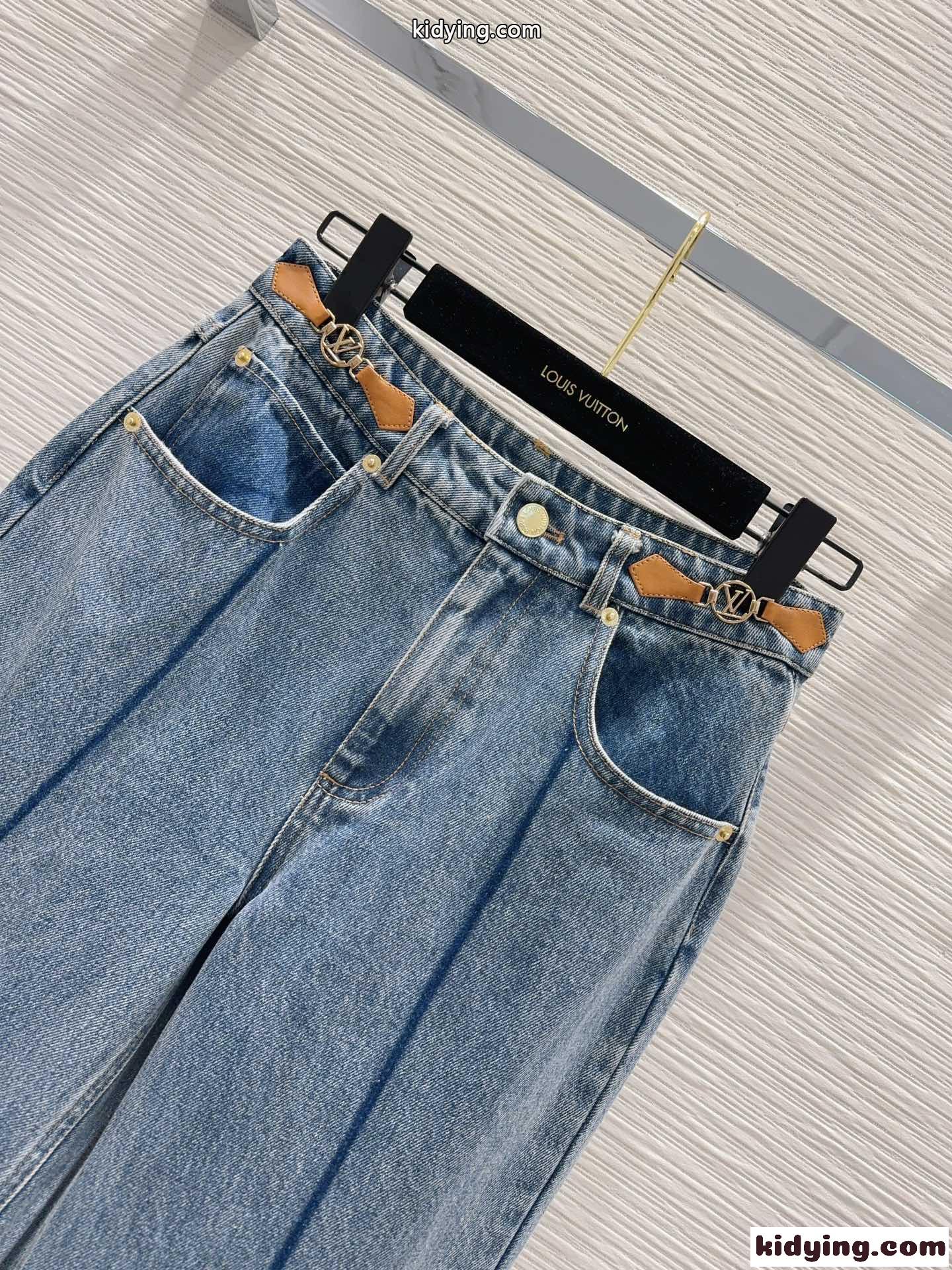 LVサークルタブジーンズ ルイヴィトン パンツ コピー デニムパンツ-1