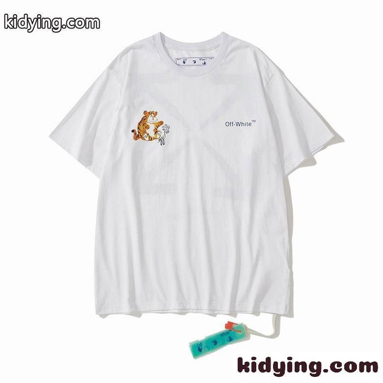 人気 ゆったり クルーネック プリント おしゃれ カジュアル オフホワイト tシャツ コピー 半袖 トップス ホワイト-0