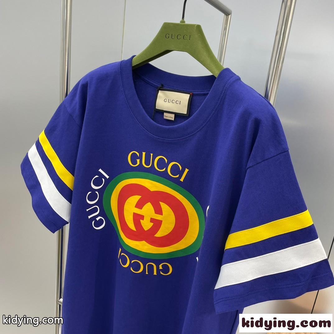 ユニセックス ゆったり おしゃれ グッチ Tシャツ コピー 半袖 プリント カジュアル-1