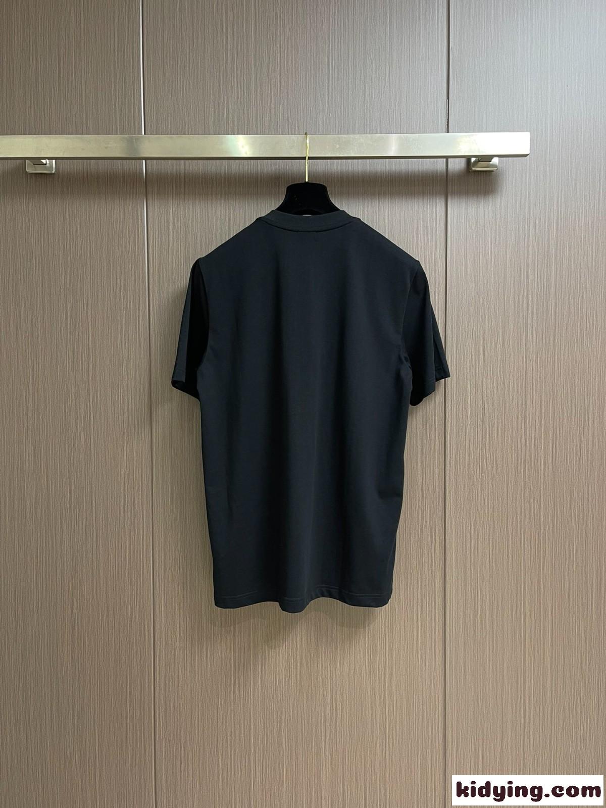 フェンディ Tシャツ コピー クルーネック シンプル コットン 半袖Tシャツ-2