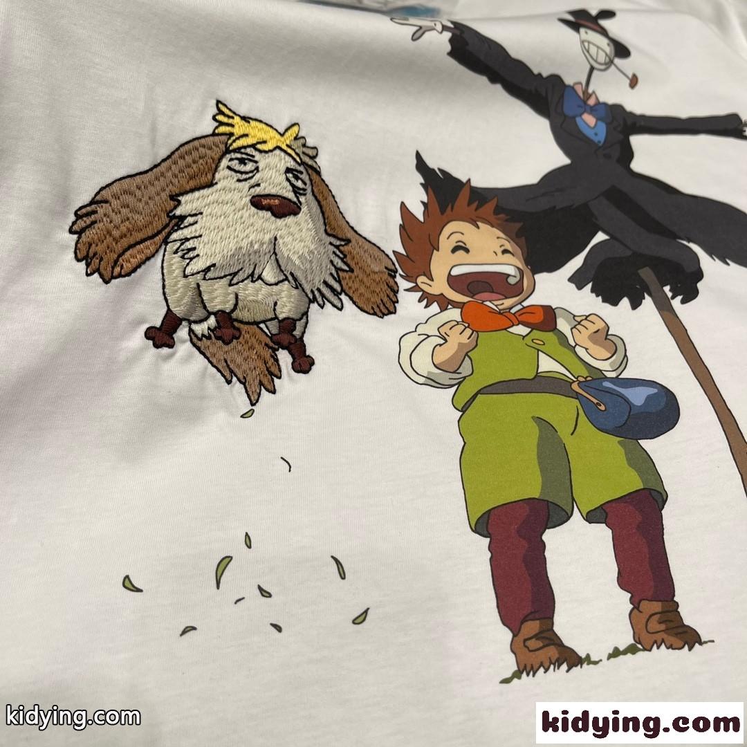 LOEWE x ジブリ ハウルの動く城 ヒン マルクル カブ 半袖Tシャツ ロエベ Tシャツ コピー-3
