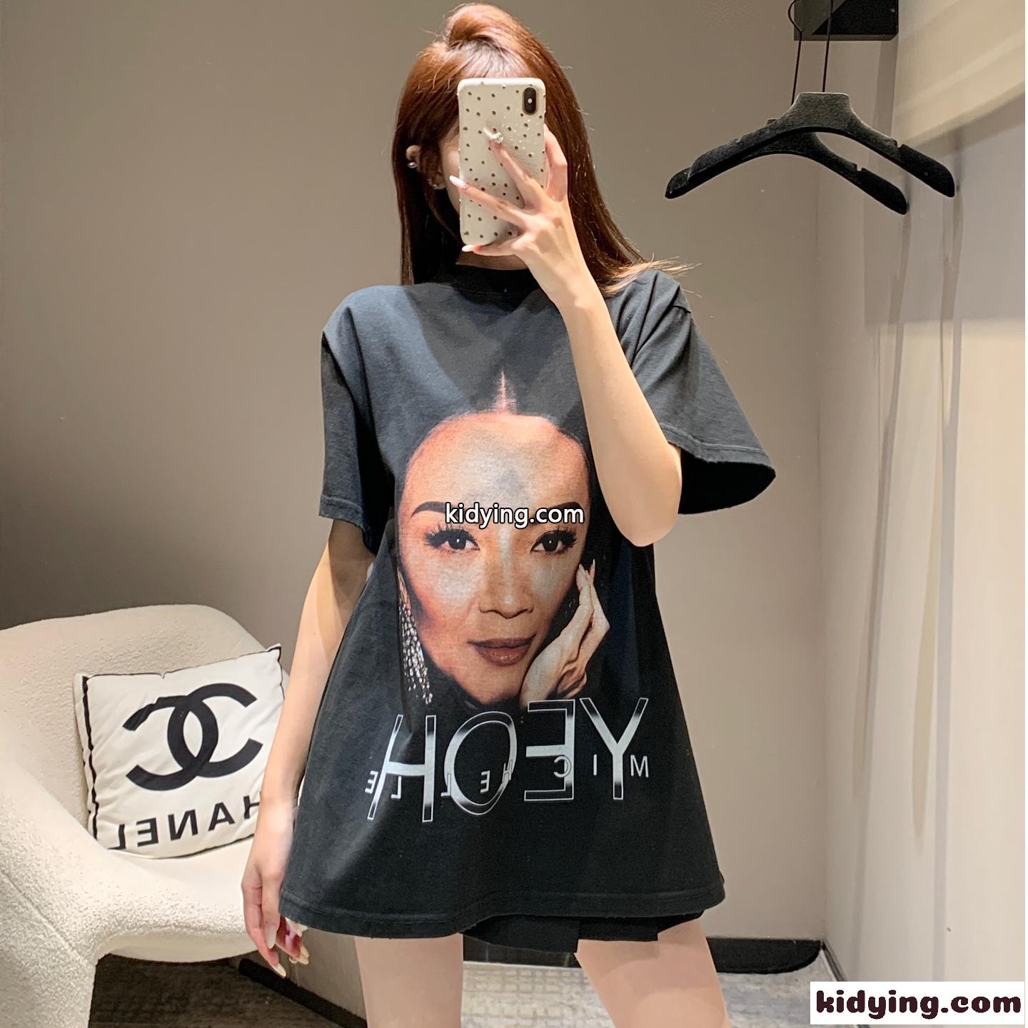 バレンシアガ Tシャツ コピー プリント入り オーバーサイズ 半袖Tシャツ ユニセックス-0