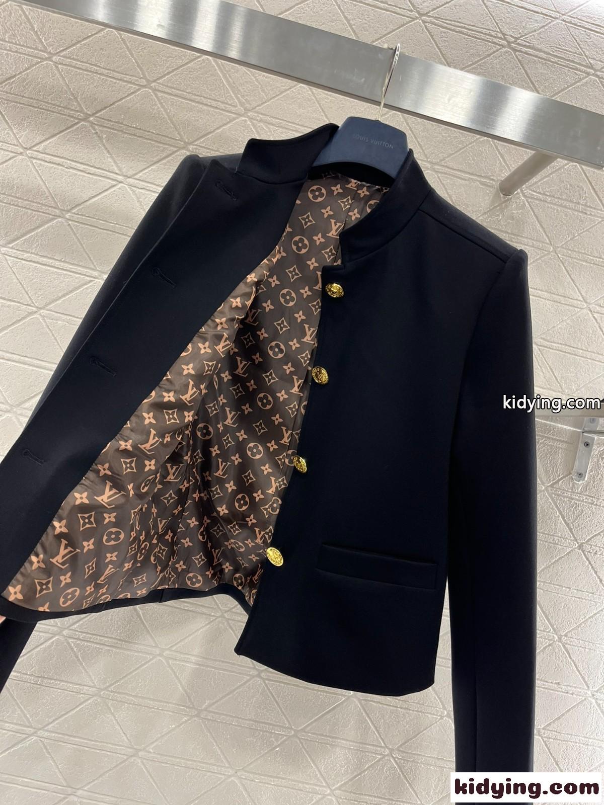 LV ボタン オフィサージャケット ルイヴィトン ジャケット コピー オフィス 通勤-4