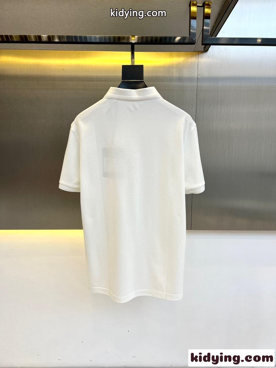 スタイリッシュ ハーフジップ ポロシャツ モンクレール Tシャツ コピー ホワイト-3
