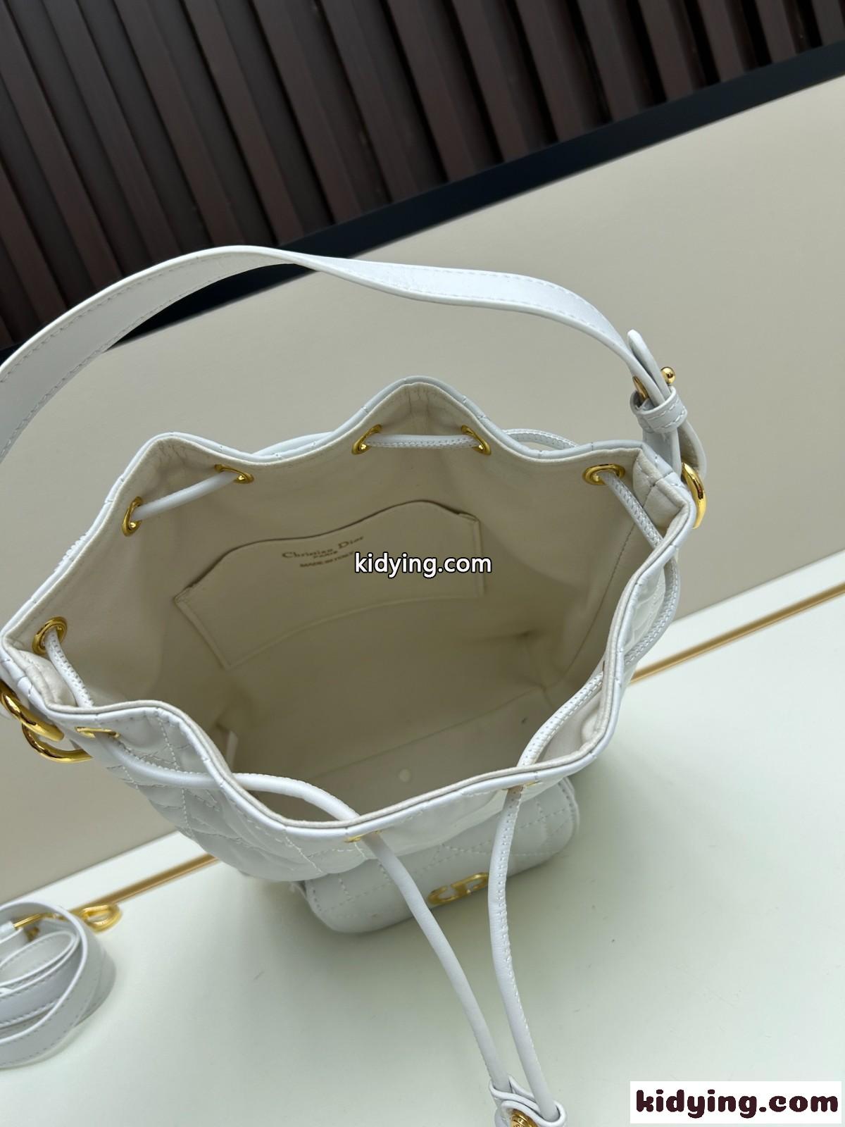 Dior Caro バケットバッグ スモール クリスチャン・ディオール バッグ コピー ホワイト-4