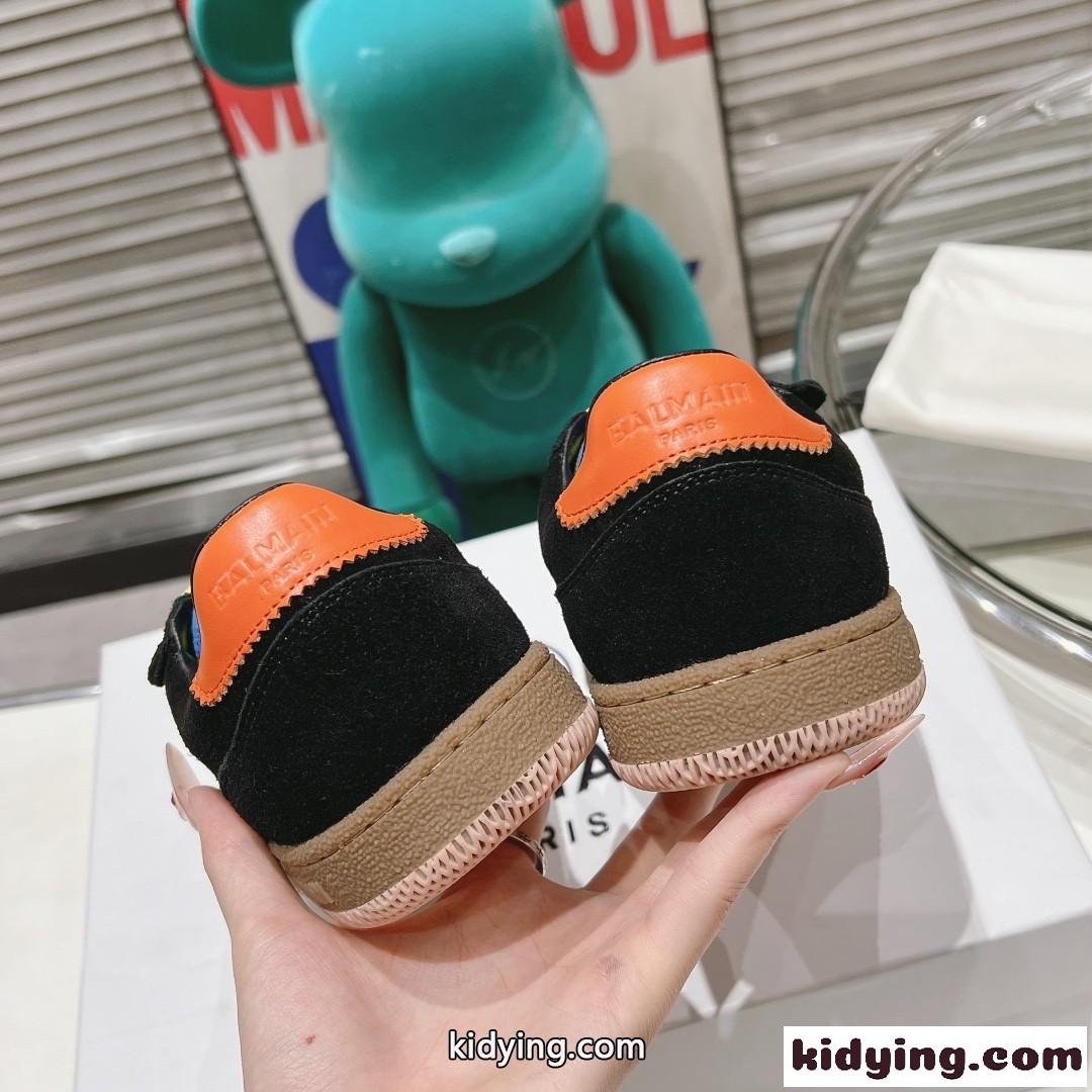 Balmain Swan スニーカー バルマン スニーカー スーパーコピー レザー＆スエード-4