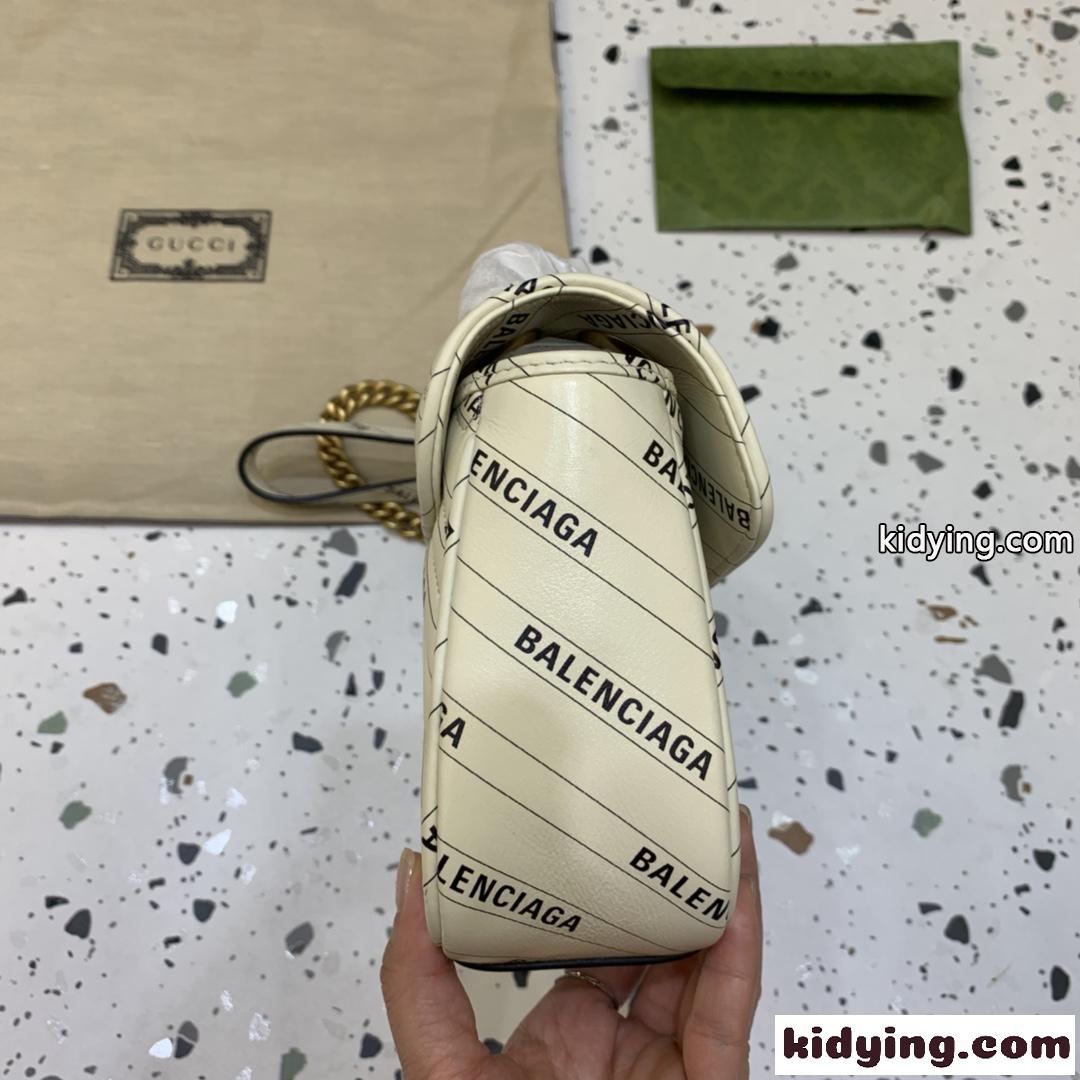 人気 BALENCIAGAxGUCCI おしゃれ グッチ バッグ 人気 コピー レディースショルダーバッグ 斜め掛け チェーン-2