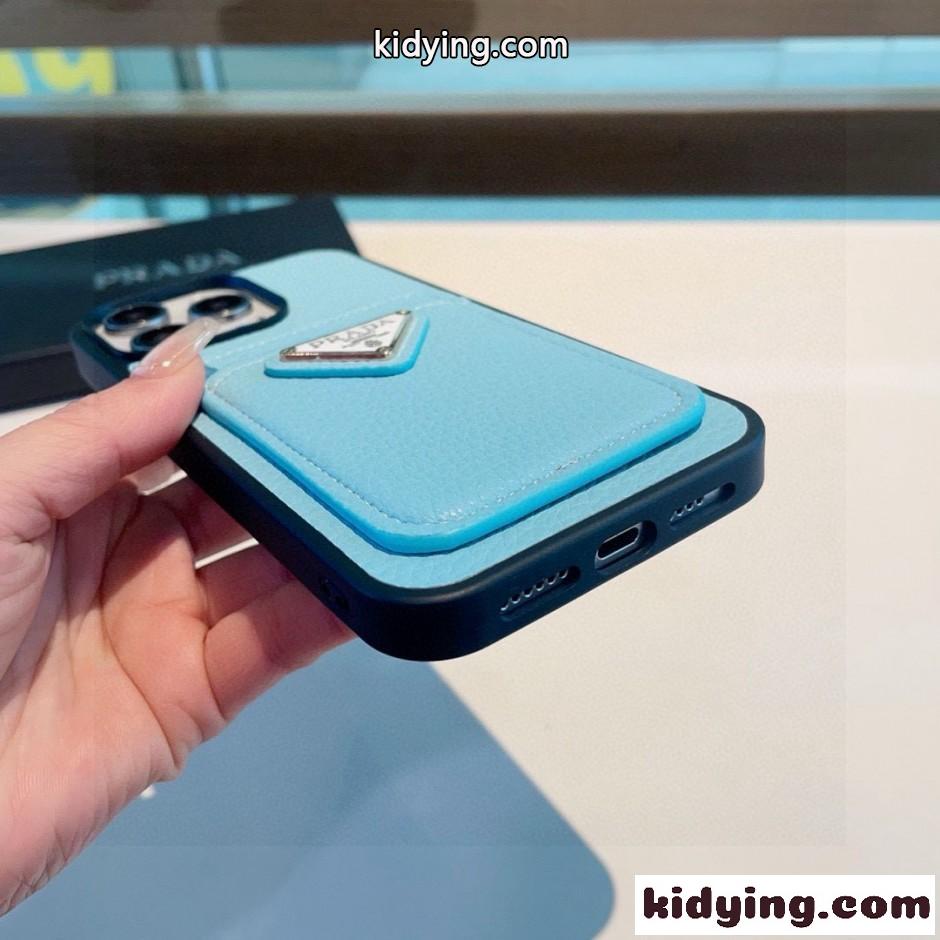 カード収納 トライアングルロゴ付き プラダ スマホケース 偽物 アイフォンケース iPhone17-1