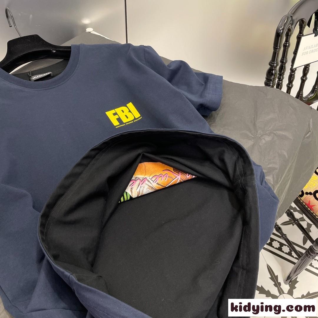 大人気 新作 両面着 ゆったり クールネック カジュアル バレンシアガ Tシャツ コピー 半袖 柔らかい ファッション-4