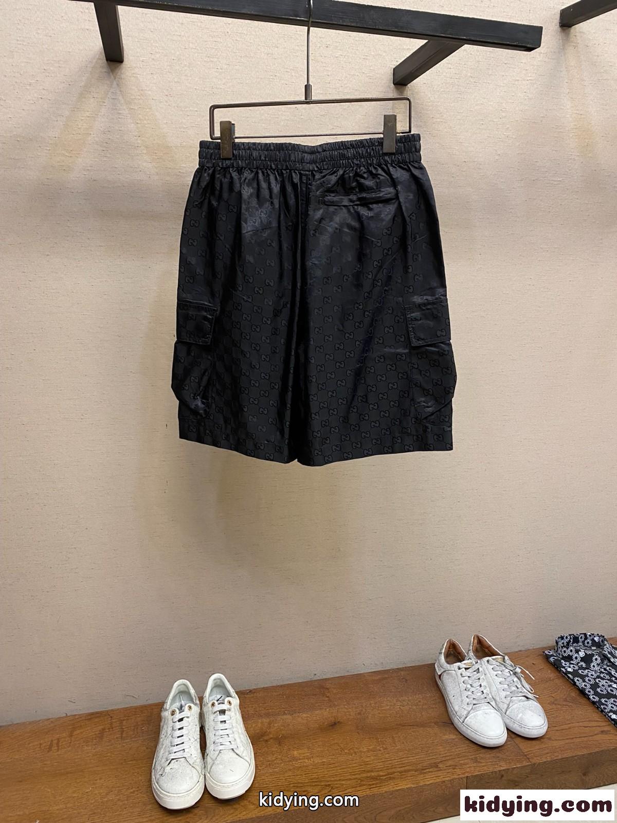 軽量 GG ナイロン ジャカード ショートパンツ グッチ パンツ コピー ショーツ-1