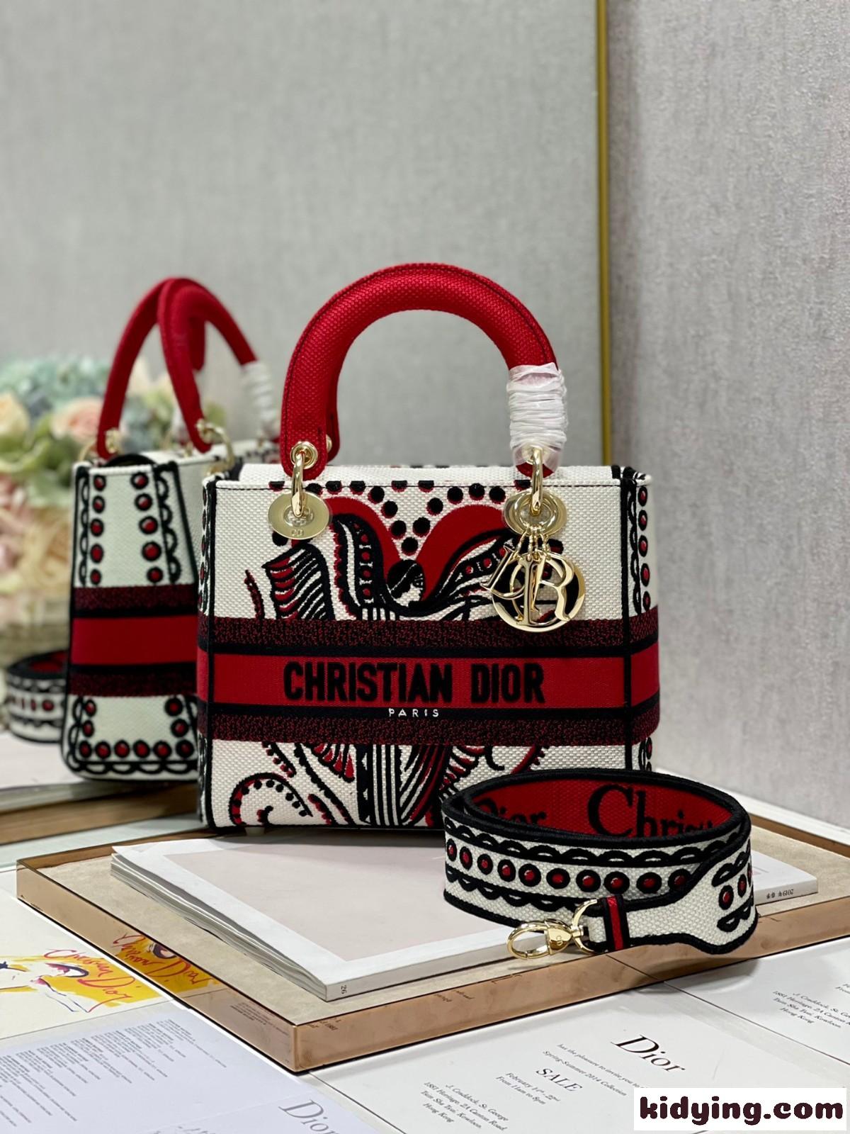 高級感 エレガント 人気 レディース トートバッグ クリスチャン・ディオール バッグ コピー 刺繍 斜め掛け-1