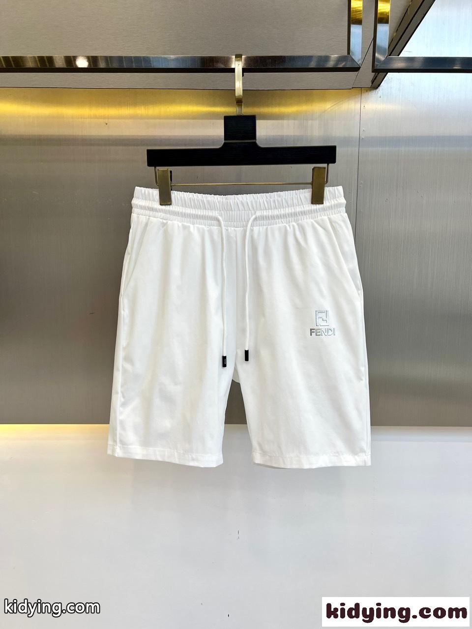 定番 カジュアル ショートパンツ フェンディ パンツ 偽物 合わせやすい ホワイト-0