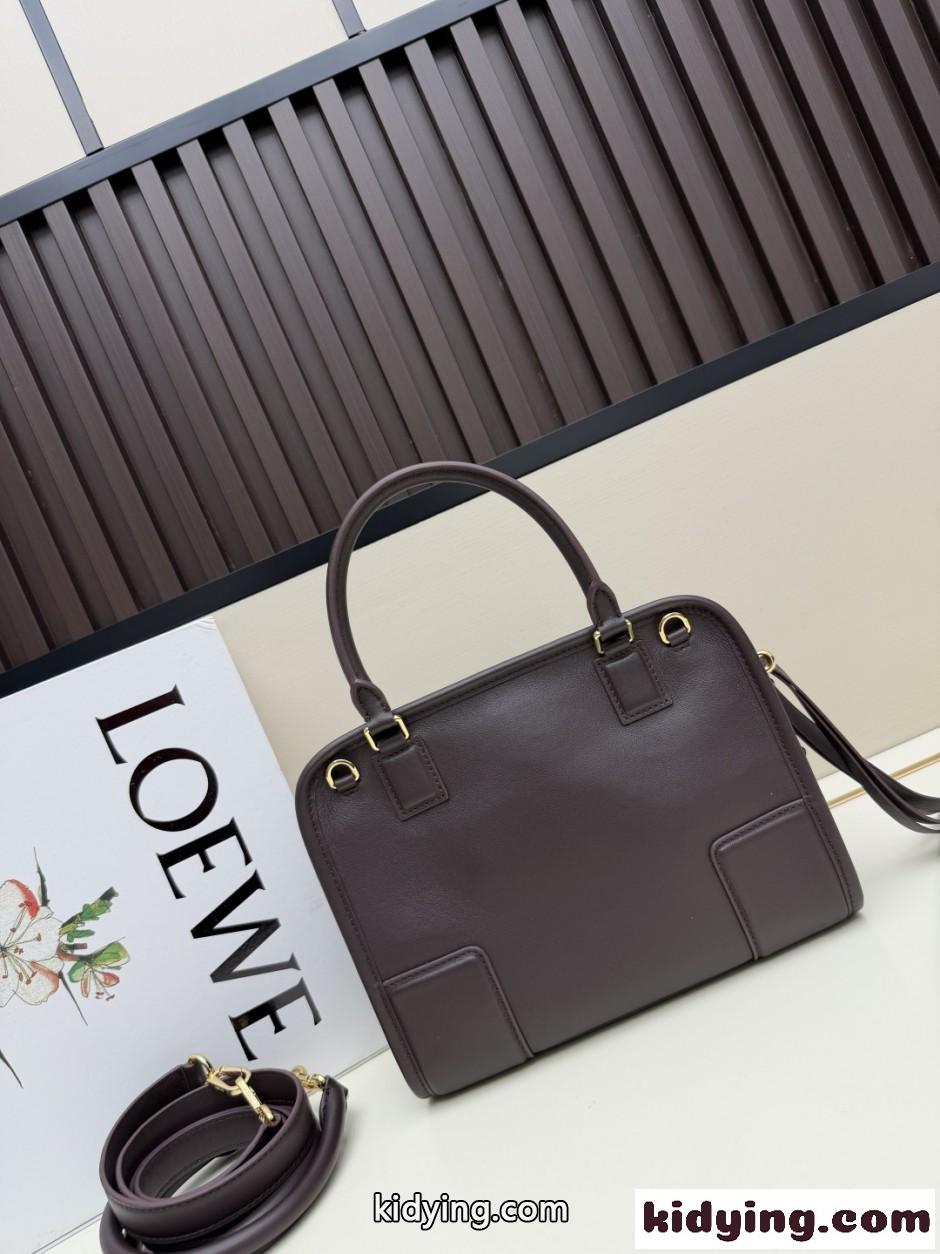 ロエベ スーパーコピー 人気 LOEWE アマソナ180バッグ スモール ダークブラウン-1