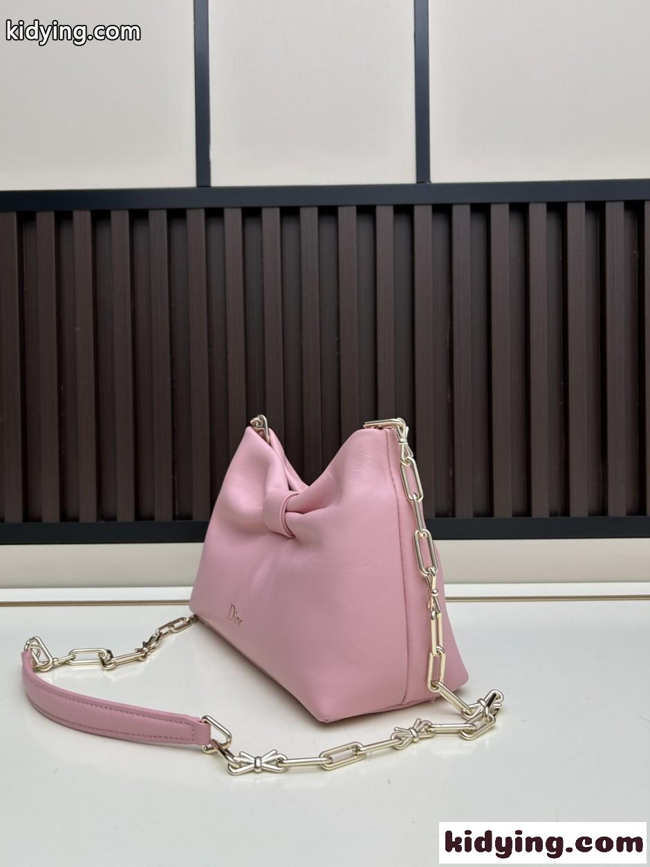 可愛い Dior Bow バッグ スモール クリスチャン・ディオール スーパーコピー ピンク-2