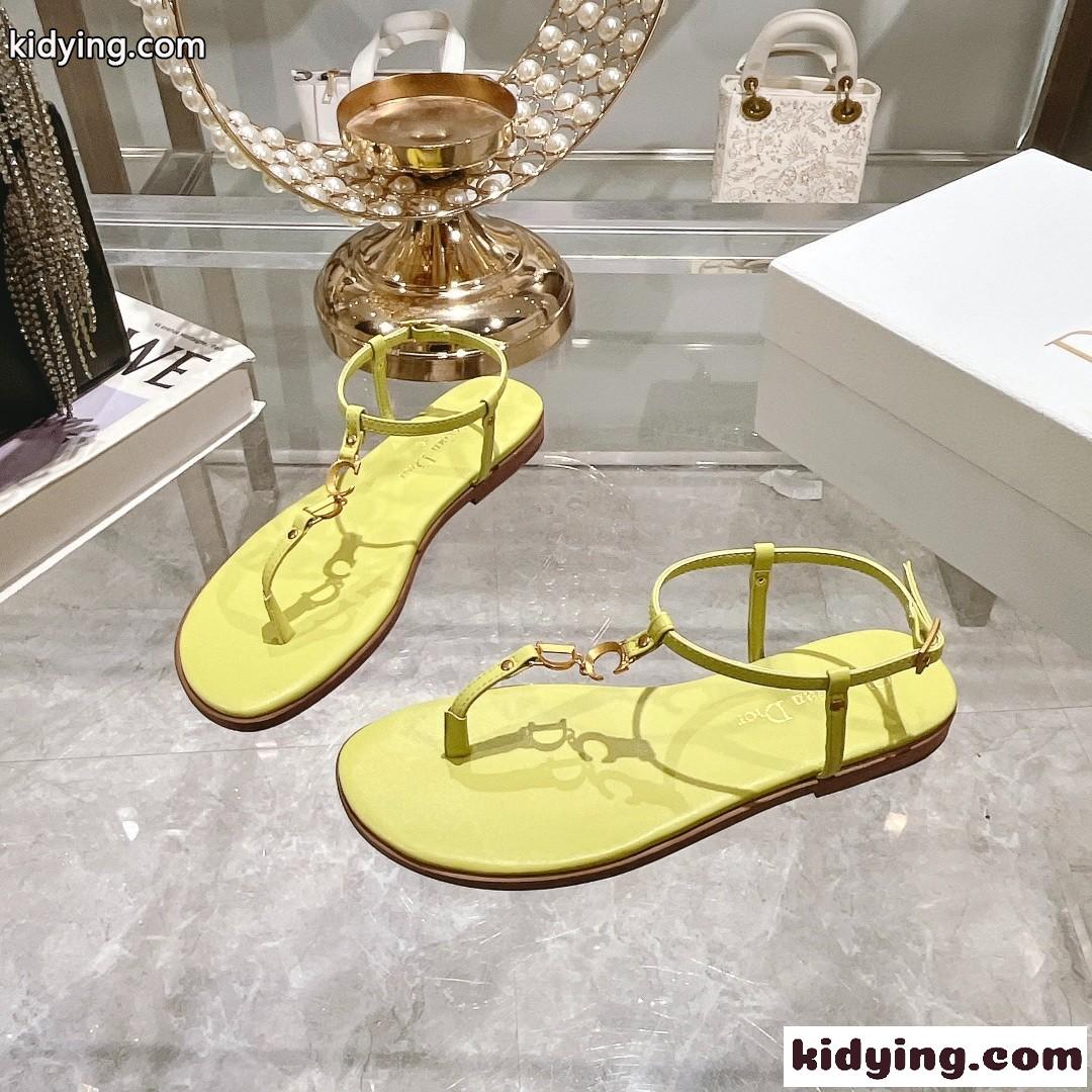 Dioriviera Cest Dior ビーチサンダル クリスチャン・ディオール サンダル コピー イエロー-2