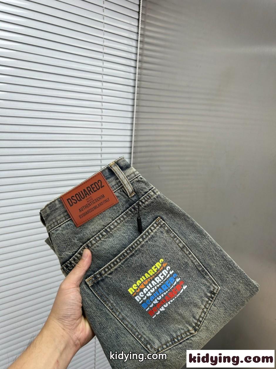 スタイリッシュ ダメージ加工 デニムパンツ ディースクエアード ジーンズ 偽物-0