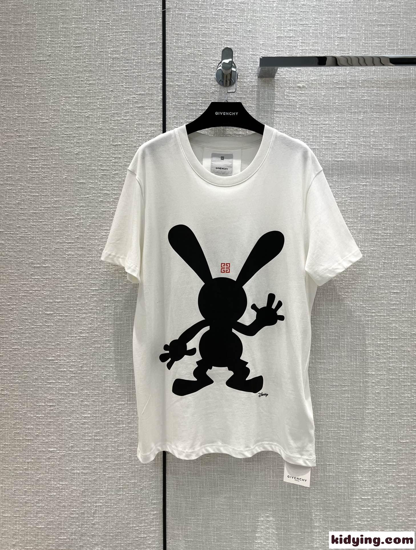 Givenchy x Disney カジュアル コットン トップス ジバンシィ Tシャツ コピー 半袖 可愛い プリント-2