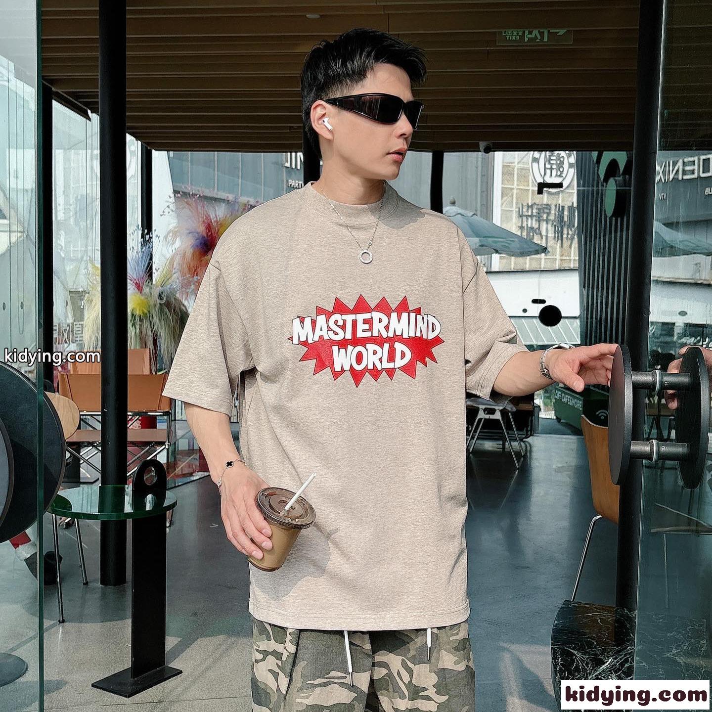 オーバーサイズ マスターマインド・ジャパン Tシャツ コピー コットン 半袖Tシャツ-0