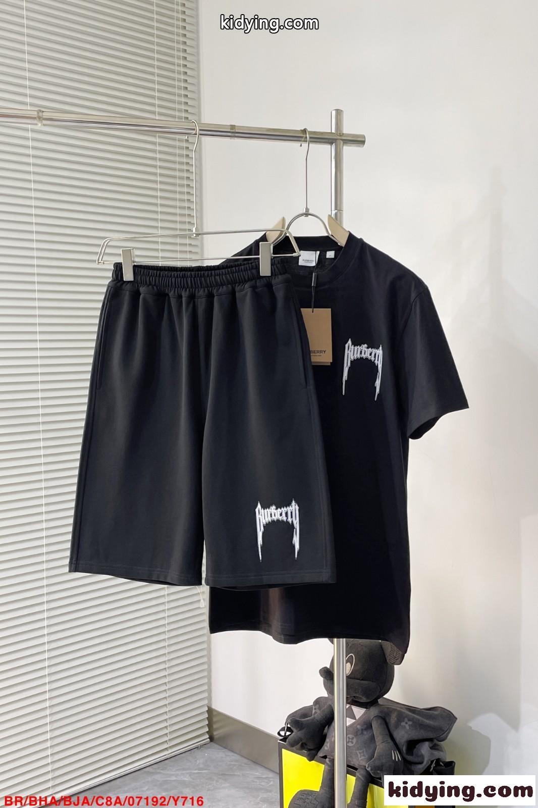 定番 カジュアル ショートパンツ 半袖Tシャツ 2点セット バーバリー メンズ コピー-5
