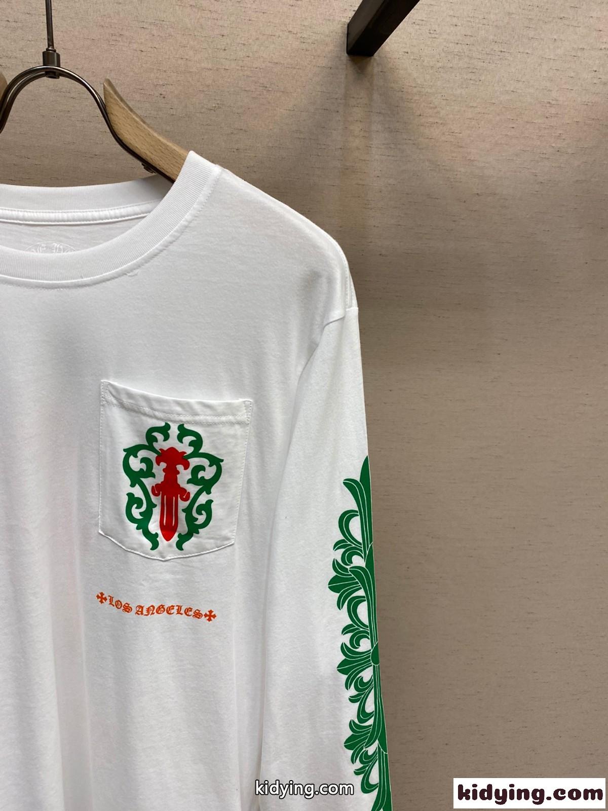 クロムハーツ Tシャツ コピー 男女兼用 人気 カジュアル 長袖Tシャツ-2