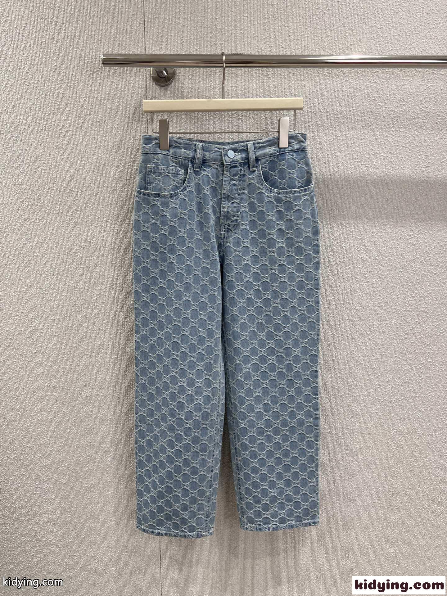 GGデニムジャカード パンツ グッチ ジーンズ コピー レディース デニムパンツ-0