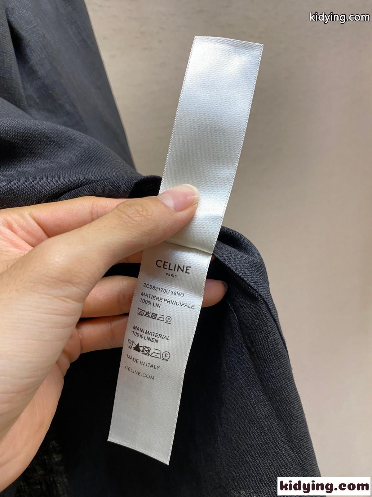 カジュアル リネン ゆったり トップス セリーヌ シャツ コピー メンズ-3