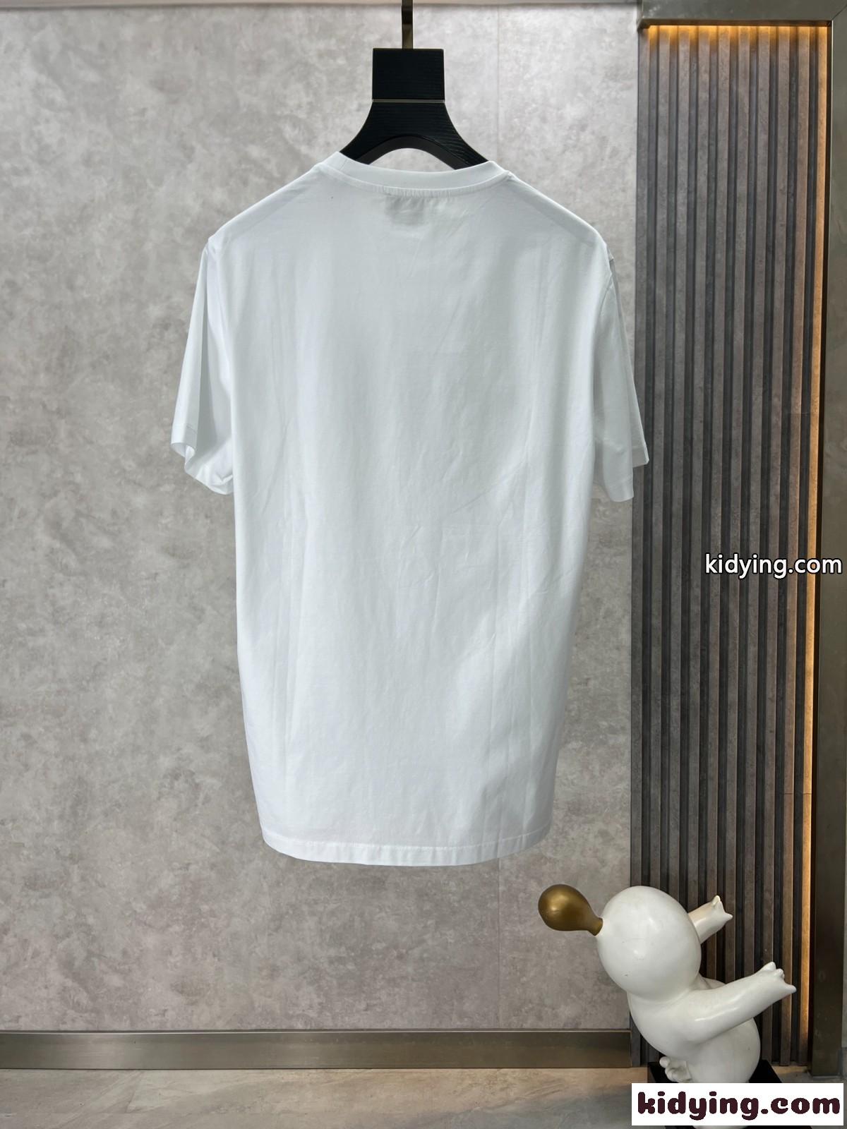 上品 カジュアル エルメス Tシャツ コピー クルーネック 半袖Tシャツ ホワイト-2