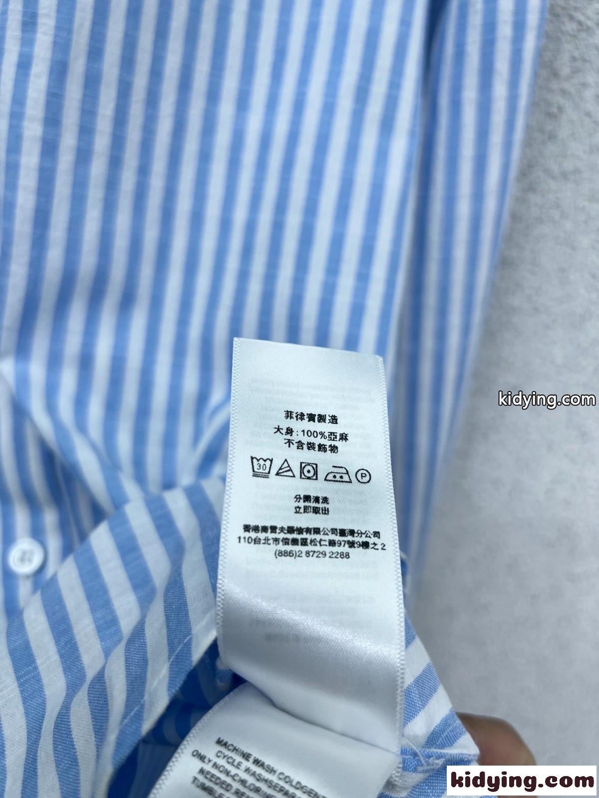 カジュアル ストライプ リネンシャツ ラルフローレン シャツ コピー 合わせやすい-3