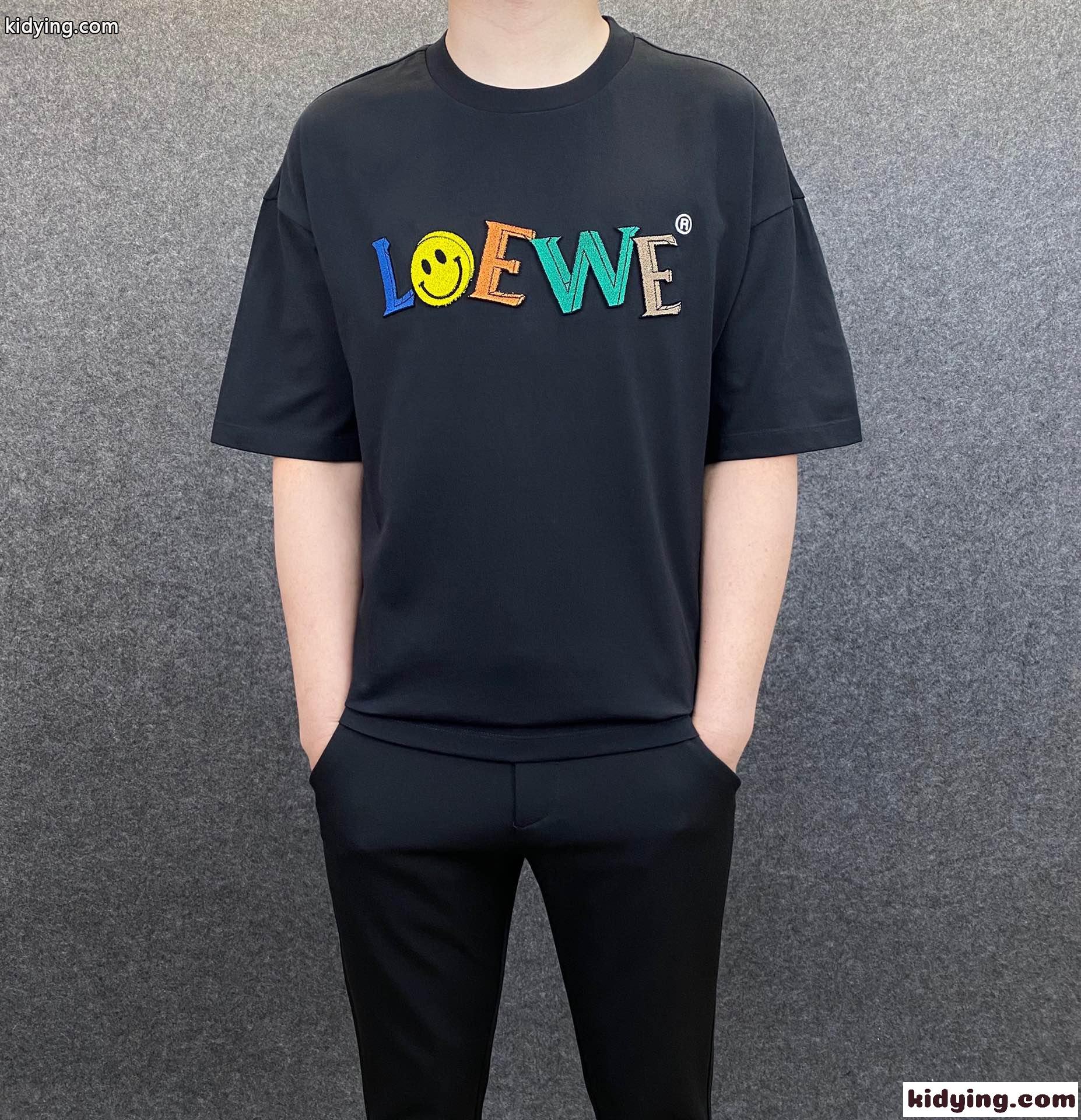 ゆったり 人気 合わせやすい ラウンドネック ロエベ tシャツ コピー メンズ 半袖 春夏 新作 カジュアル おしゃれ-1