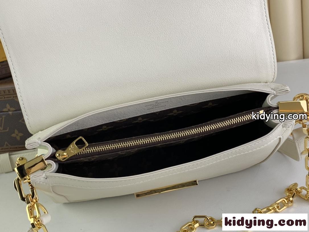 24SS☆LV ドフィーヌ・ソフト MM ルイヴィトン バッグ スーパーコピー M25050 ホワイト-5