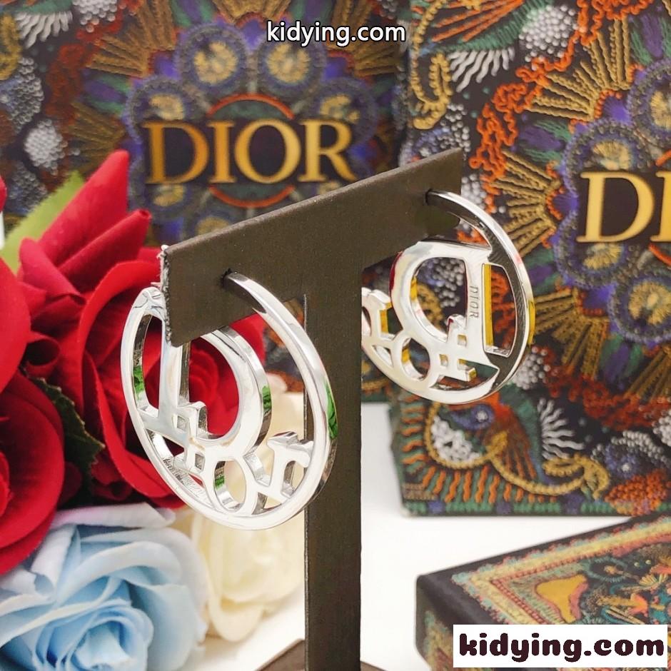 洗練された DIOR フープピアス クリスチャン・ディオール イヤリング 偽物-4