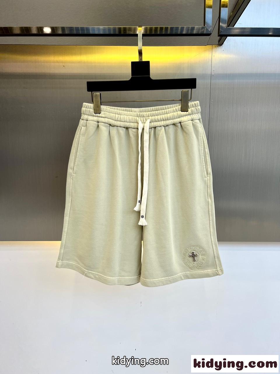 カジュアル 合わせやすい ショートパンツ クロムハーツ パンツ コピー ベージュ-0