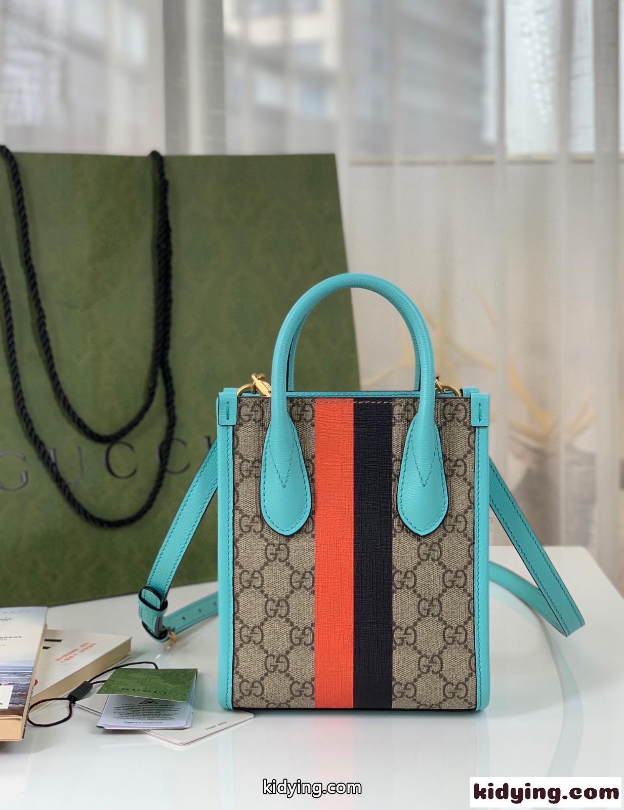 GUCCI TIGER プリント ミニトートバッグ グッチ バッグ 人気 コピー ストラップ付き 斜め掛け レディース カバン-2