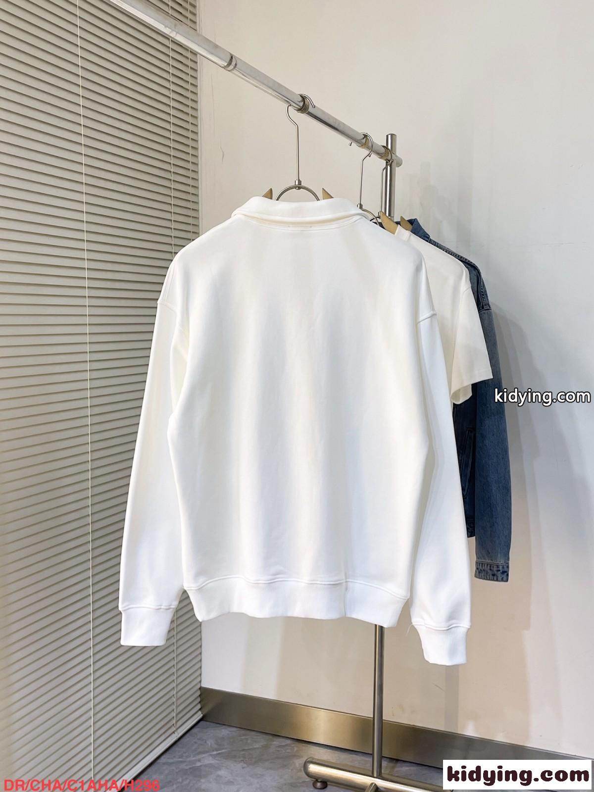 Christian Dior Tag ジップカラー スウェットシャツ クリスチャン・ディオール Tシャツ コピー-1