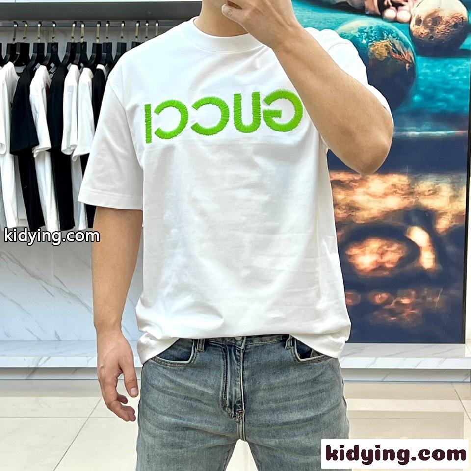 定番 合わせやすい ロゴ グッチ Tシャツ コピー 半袖tシャツ ホワイト-2