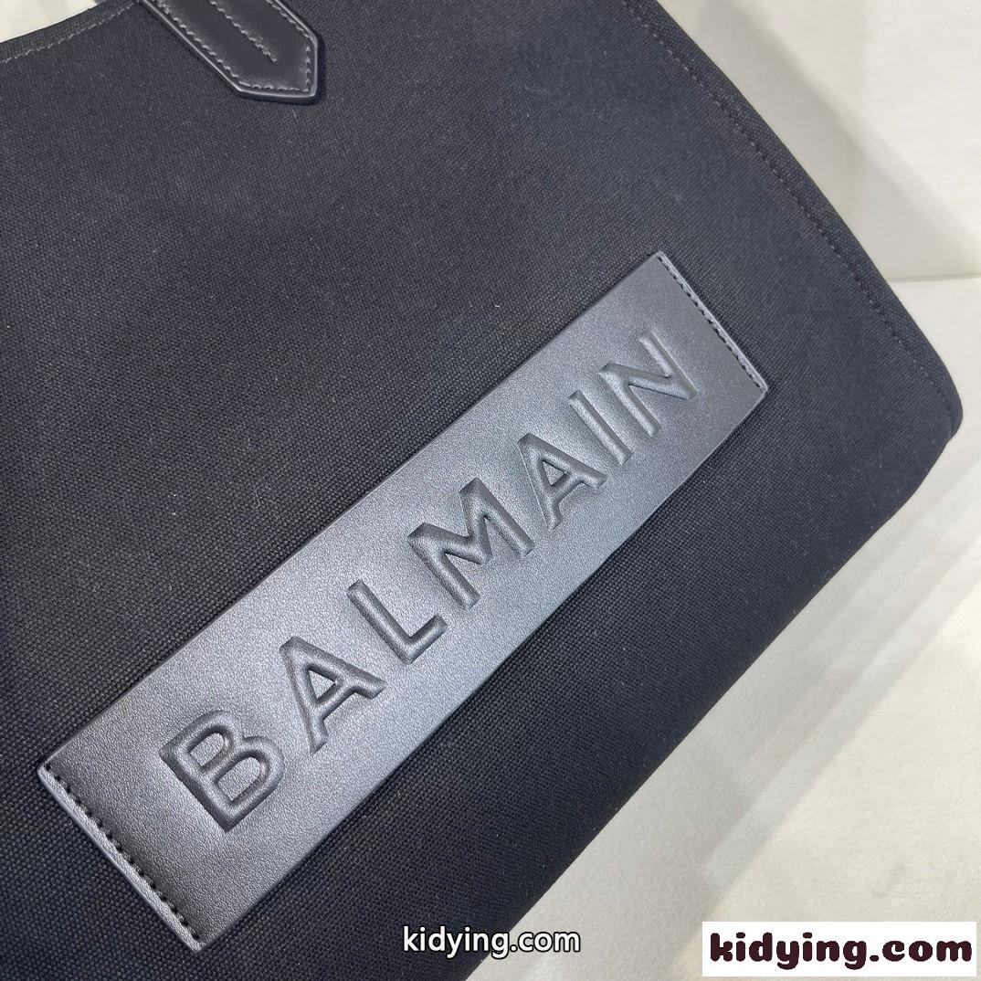 バルマン B-Army キャンバス＆レザー トートバッグ コピー カジュアル 通勤 レディース-4