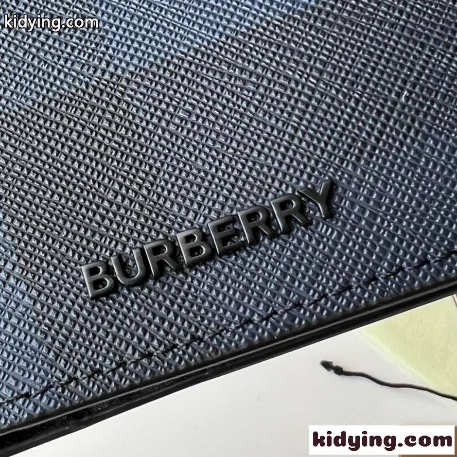 Burberry バーバリー チェック パスポートホルダー スーパーコピー ブルー-3
