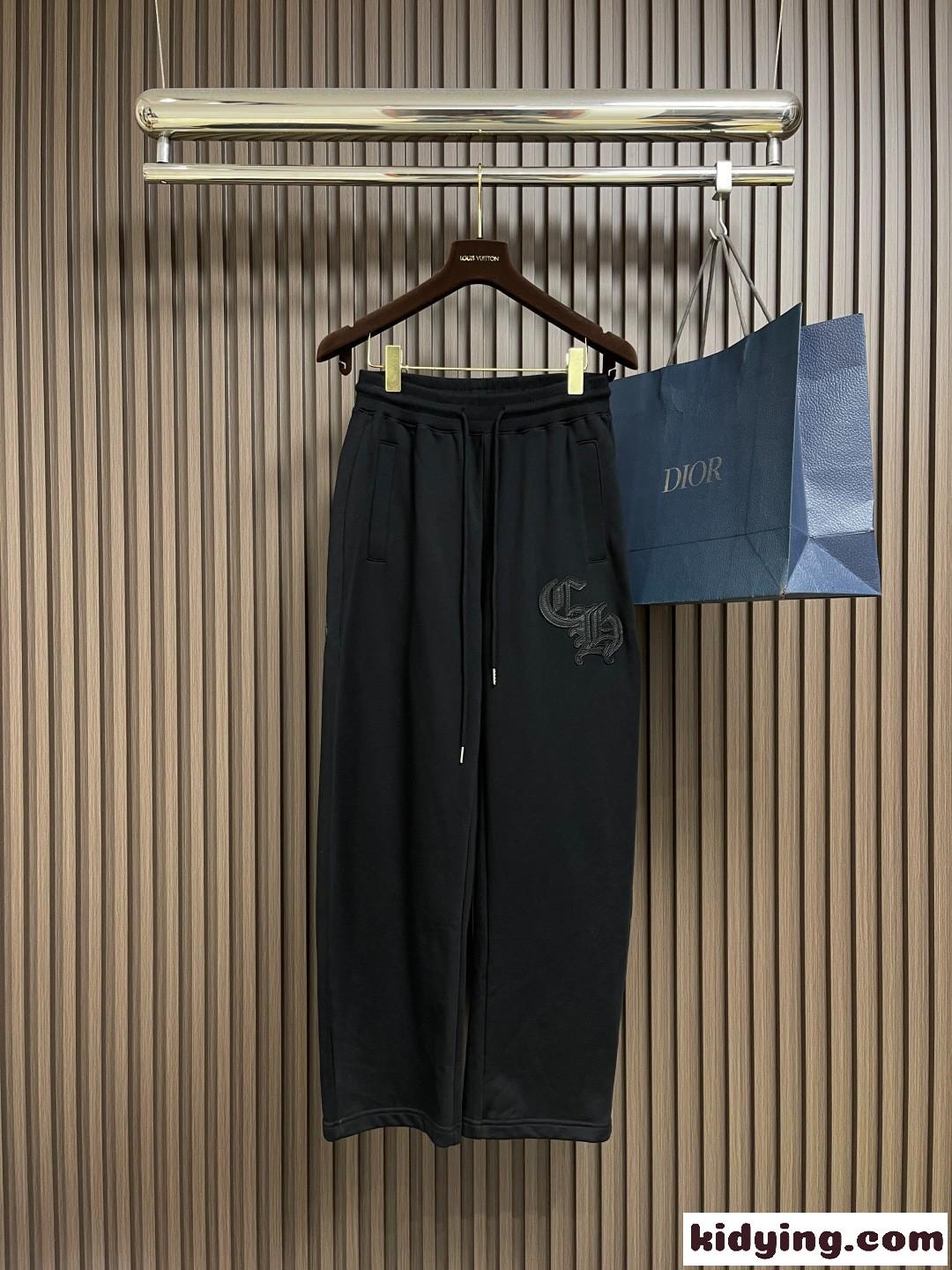 カジュアル 合わせやすい ロングパンツ クロムハーツ パンツ 偽物 スウェットパンツ-0