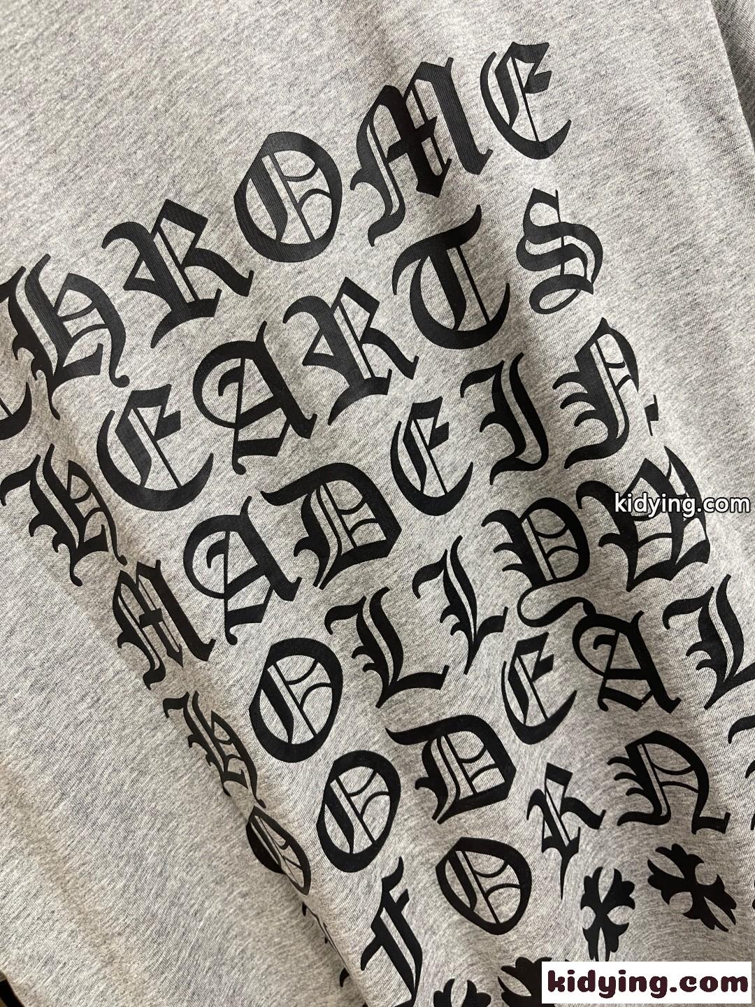 カジュアル プリント クルーネック 半袖Tシャツ クロムハーツ Tシャツ 偽物 コットン-4
