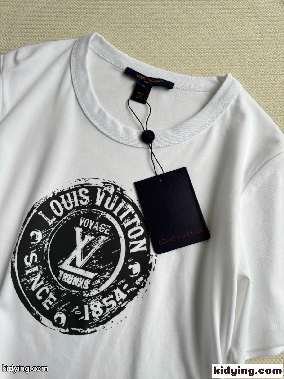 ルイ・ヴィトン Tシャツ コピー LVスタンプ クロップトップ レディース トップス-2