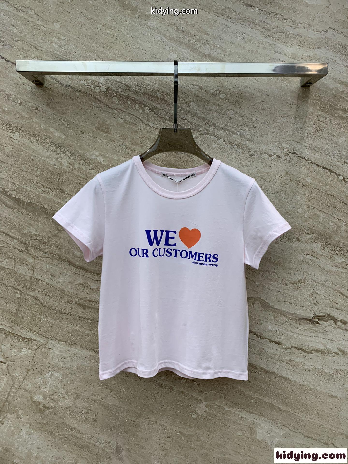 ove our customers プリント半袖Tシャツ アレキサンダーワング tシャツ コピー-1