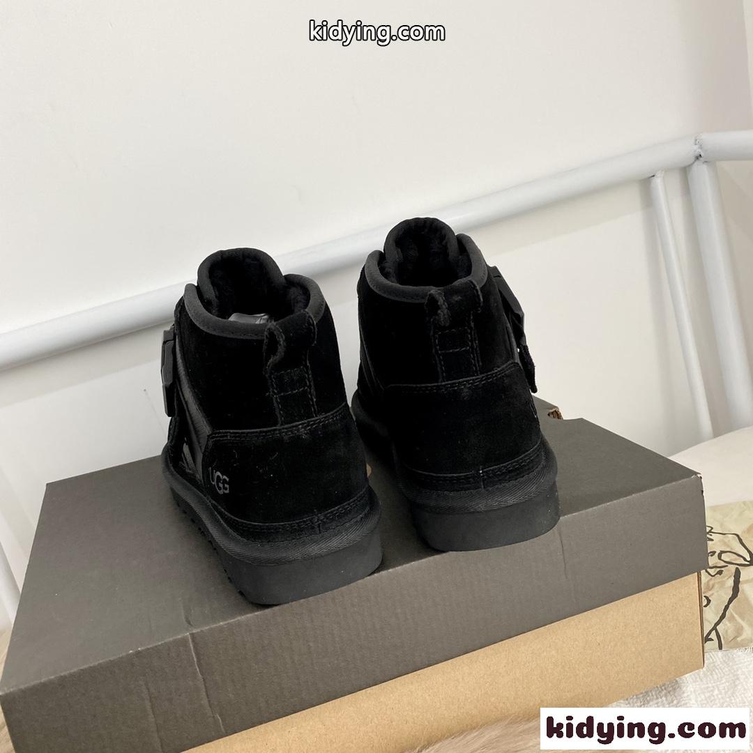 人気◆UGG Neumel Snapback ニューメル スナップバック ブーツ 偽物 ブラック-3