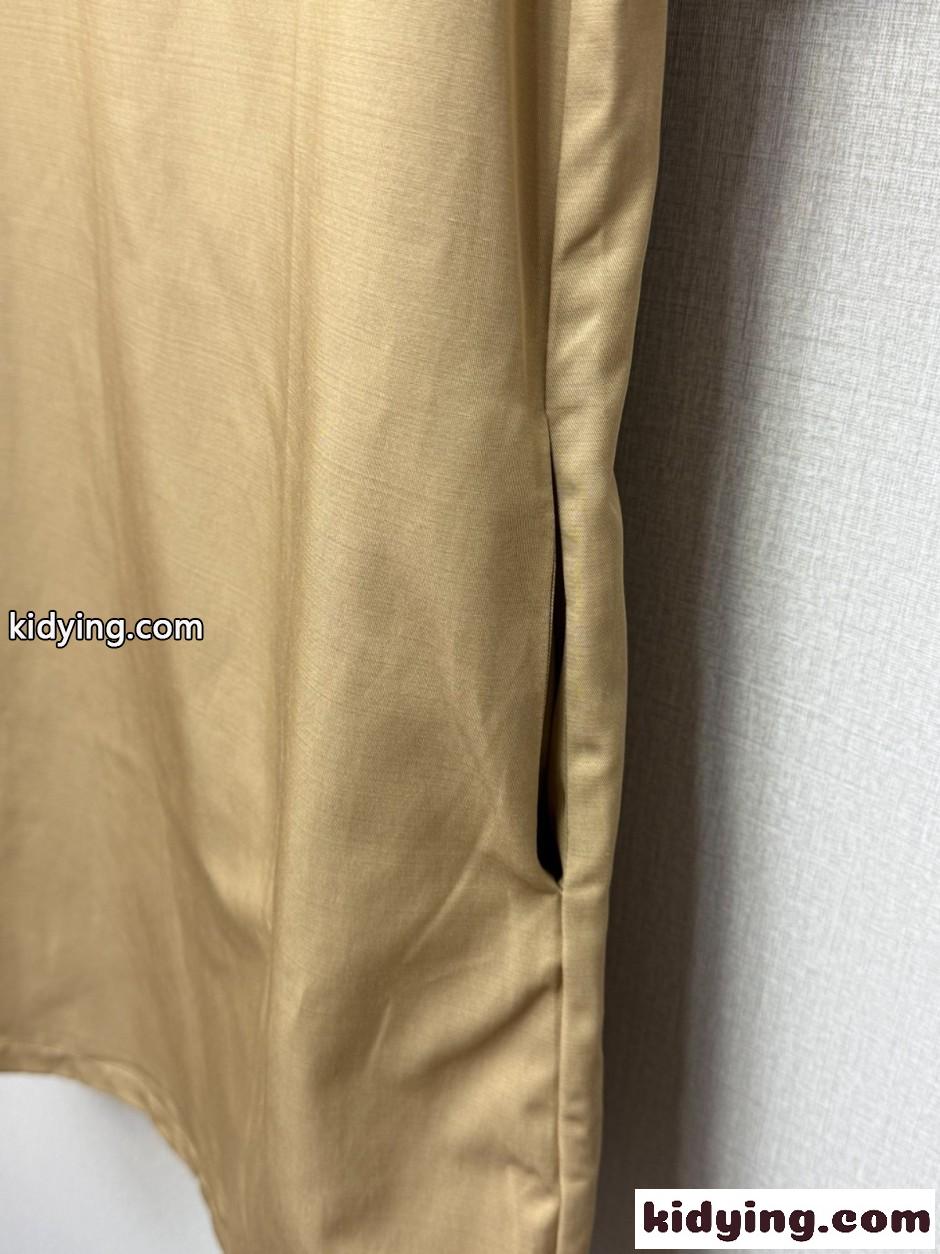 洗練された 半袖シャツワンピース バーバリー ワンピース 偽物 ハーフジップ-4