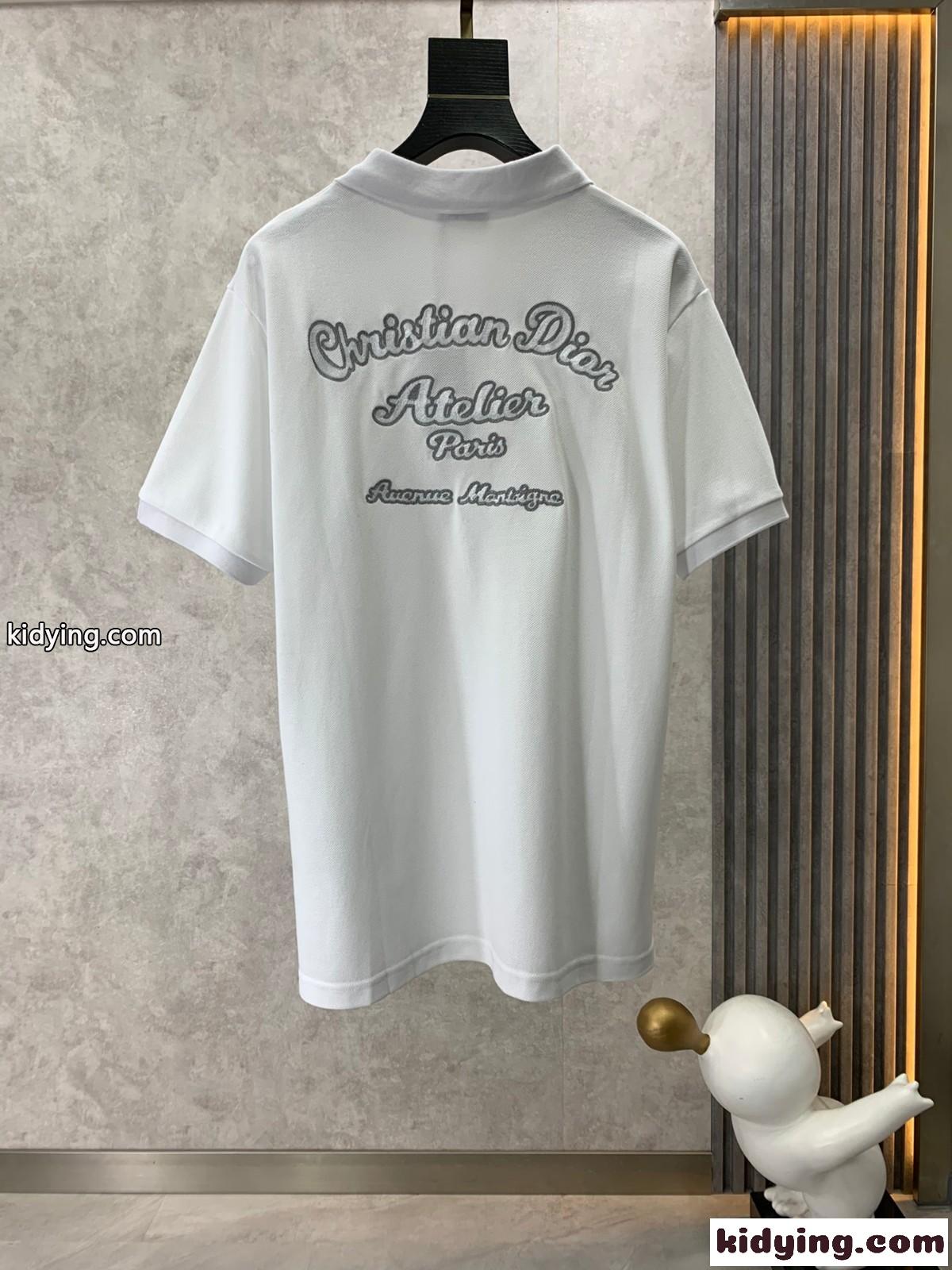 CHRISTIAN DIOR ATELIER コットンピケ ポロシャツ クリスチャン・ディオール Tシャツ コピー メンズ-1